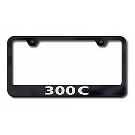 Automotive Gold License Plate Frame - Black Stainless Steel - LF30CEB
