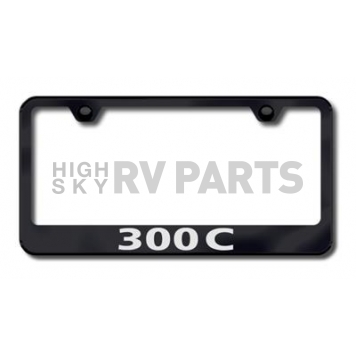 Automotive Gold License Plate Frame - Black Stainless Steel - LF30CEB