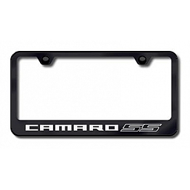 Automotive Gold License Plate Frame - Black Stainless Steel - LFCMRSSEB