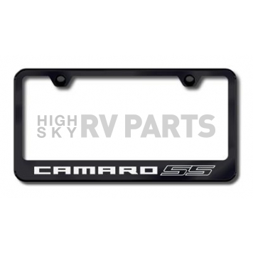 Automotive Gold License Plate Frame - Black Stainless Steel - LFCMRSSEB