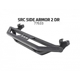 Smittybilt Rocker Panel Guard - Round Tube Steel Black Powder Coated - 77633
