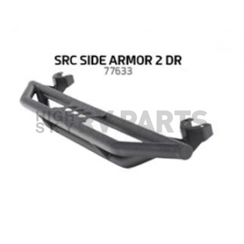 Smittybilt Rocker Panel Guard - Round Tube Steel Black Powder Coated - 77633