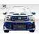 DuraFlex Bumper Cover Plain  Platinum Fiberglass - 100331