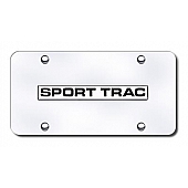 Automotive Gold License Plate - Sport Trac Stainless Steel - SPTNCC