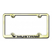 Automotive Gold License Plate Frame - Gold Stainless Steel - LFWMUSEG