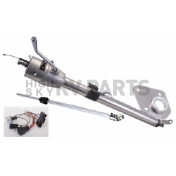 Flaming River Steering Column Bell Style Powder Coated Stainless Steel Black - FR30017FBK