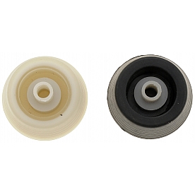 Help! By Dorman Window Crank Knob - Circular Plastic Black/ Clear Set Of 2 - 76938