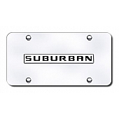 Automotive Gold License Plate - Suburban Stainless Steel - SRBNGC