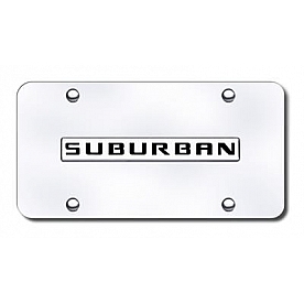 Automotive Gold License Plate - Suburban Stainless Steel - SRBNGC
