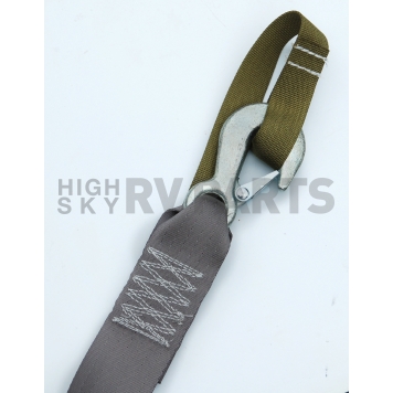 Tie Down Winch Hook Strap - Polyester Gray - 50460-1