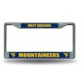 POWERDECAL License Plate Frame - West Virginia Mountaineers Plastic - FC280103