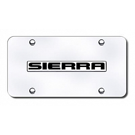 Automotive Gold License Plate - Sierra Stainless Steel - SRRNCC
