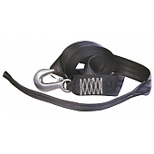 Tie Down Winch Hook Strap - Polyester Black - 50472