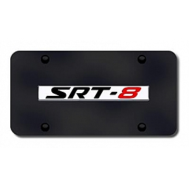 Automotive Gold License Plate - SRT-8 Stainless Steel - SRT8NCB
