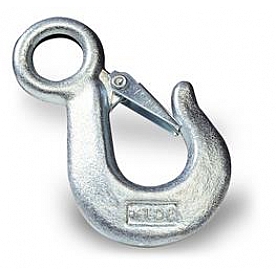 Tie Down Winch Clevis Hook - Steel Silver - 12000 Pound - 50641