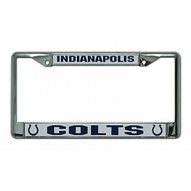 POWERDECAL License Plate Frame - Indianapolis Colts Name And Logo Zinc - FC2602