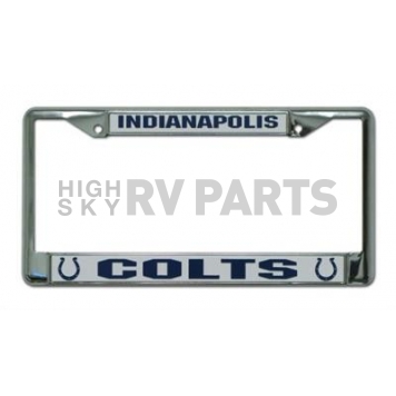 POWERDECAL License Plate Frame - Indianapolis Colts Name And Logo Zinc - FC2602