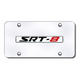 Automotive Gold License Plate - SRT8 Stainless Steel - SRT8NCC