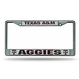 POWERDECAL License Plate Frame - Texas A&M Aggies Plastic - FC260202
