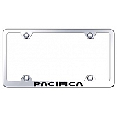Automotive Gold License Plate Frame - Silver Stainless Steel - LFWPACEC