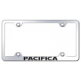 Automotive Gold License Plate Frame - Silver Stainless Steel - LFWPACEC