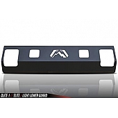 Fab Fours Bumper Grille Insert Horizontal Bar Powder Coated Black Steel - QLITE1