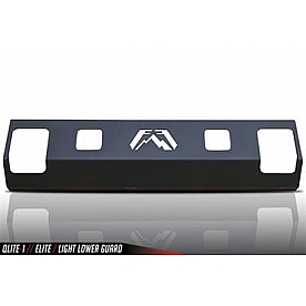 Fab Fours Bumper Grille Insert Horizontal Bar Powder Coated Black Steel - QLITE1