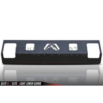 Fab Fours Bumper Grille Insert Horizontal Bar Powder Coated Black Steel - QLITE1