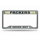 POWERDECAL License Plate Frame - Packers Green Bay Logo Zinc - FCIN3301