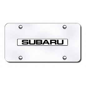 Automotive Gold License Plate - Subaru Stainless Steel - SUBNCC
