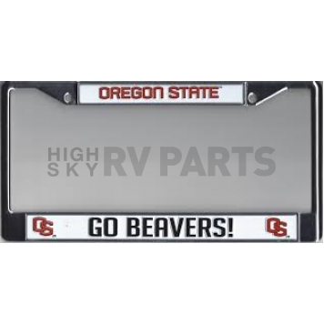 POWERDECAL License Plate Frame - Oregon State Go Beavers Name And Logo Zinc - FCIN510303