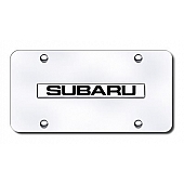 Automotive Gold License Plate - Subaru Stainless Steel - SUBNCCM