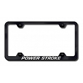 Automotive Gold License Plate Frame - Black Stainless Steel - LFWPWREB