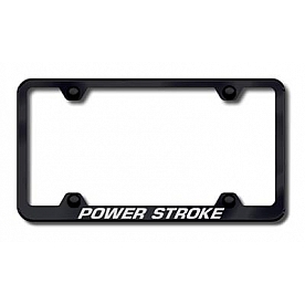 Automotive Gold License Plate Frame - Black Stainless Steel - LFWPWREB