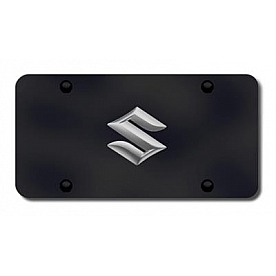 Automotive Gold License Plate - Suzuki Logo Stainless Steel - SUZCB