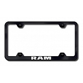 Automotive Gold License Plate Frame - Black Stainless Steel - LFWRAMEB