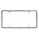 Cruiser License Plate Frame - Chrome Plated Silver/ Clear - 18250