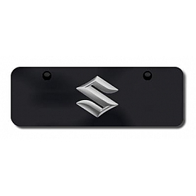 Automotive Gold License Plate - Suzuki Logo Stainless Steel - SUZCBM