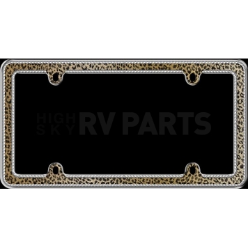 Cruiser License Plate Frame - Leopard Bling Die Cast Zinc - 18517-1