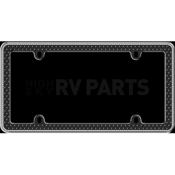 Cruiser License Plate Frame - Button Tuck Bling Die Cast Zinc Frame With Plastic Insert - 18525-1