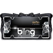 Cruiser License Plate Frame - Ribbon Die Cast Zinc Frame With Polycarbonate Insert - 18545
