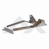 Crown Automotive Tailgate Hinge - Polished Stainless Steel Silver Set Of 2 - RT34049