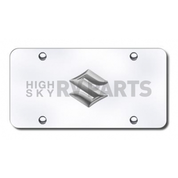 Automotive Gold License Plate - Suzuki Logo Stainless Steel - SUZCC