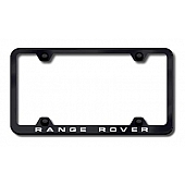Automotive Gold License Plate Frame - Black Stainless Steel - LFWRANEB