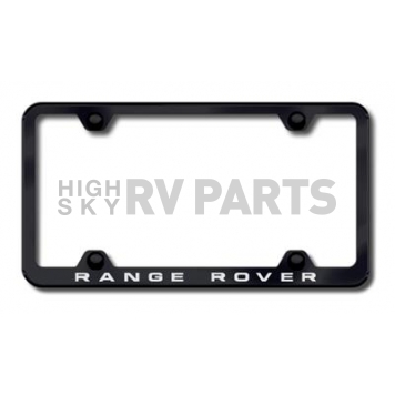 Automotive Gold License Plate Frame - Black Stainless Steel - LFWRANEB