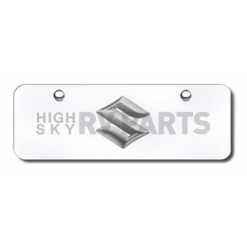 Automotive Gold License Plate - Suzuki Logo Stainless Steel - SUZCCM