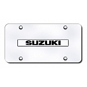 Automotive Gold License Plate - Suzuki Stainless Steel - SUZNCC
