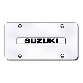 Automotive Gold License Plate - Suzuki Stainless Steel - SUZNCC