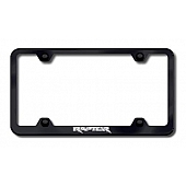 Automotive Gold License Plate Frame - Black Stainless Steel - LFWRAPEB