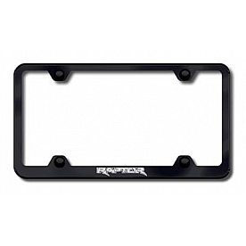 Automotive Gold License Plate Frame - Black Stainless Steel - LFWRAPEB
